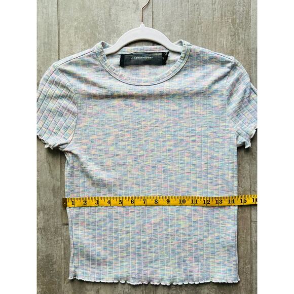 Code x Mode Purple Space Dye Stretch Boutique Designer Fitted T-Shirt NEW Tee M - Picture 7 of 12